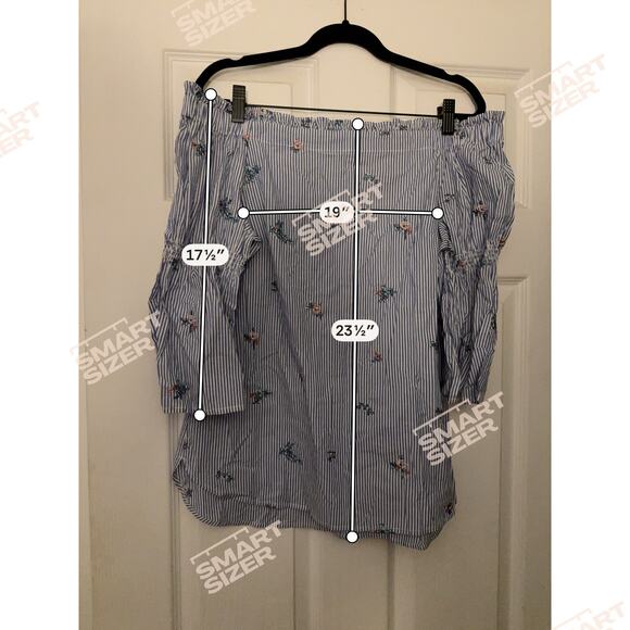 White House Black Market Off Shoulder Shirt Size Small - Picture 4 of 7